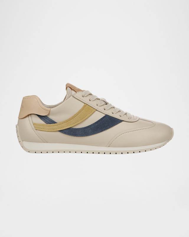 Oasis Mixed Leather Retro Sneakers